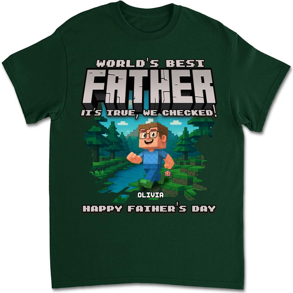 Custom Father's Day, Special Gift for Dad & Grandpa • World Best Grandpa - Personalized Shirt