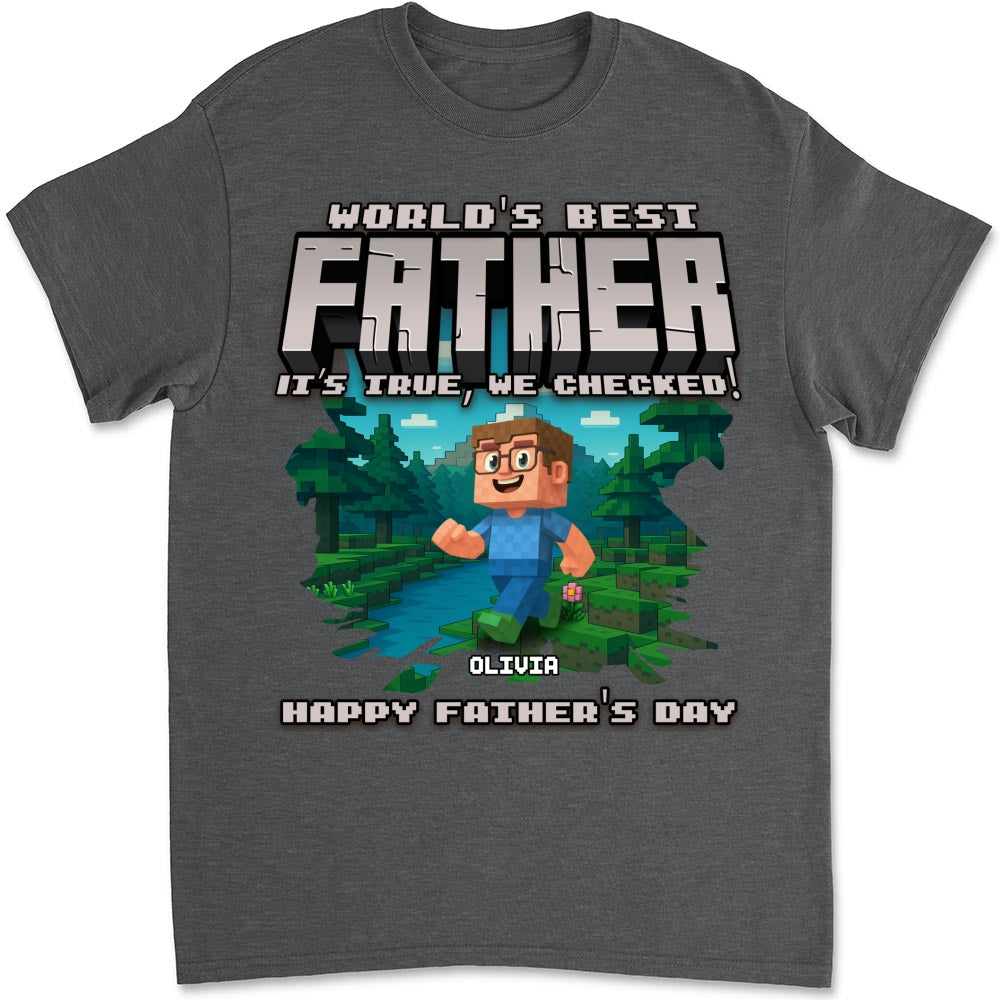 Custom Father's Day, Special Gift for Dad & Grandpa • World Best Grandpa - Personalized Shirt