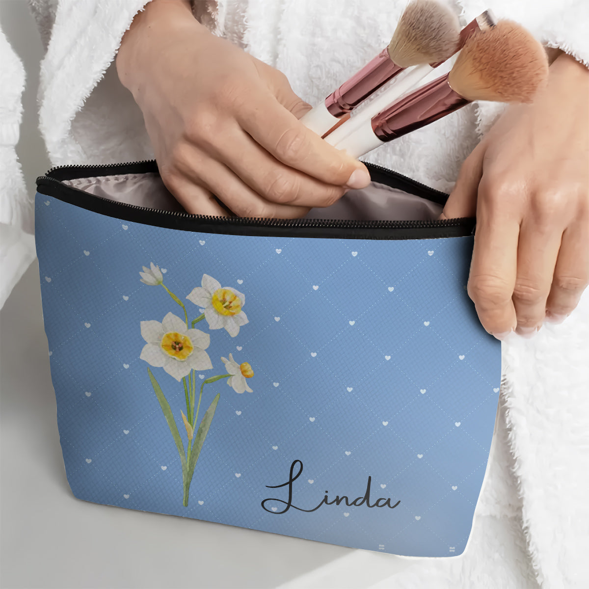 Every Flower Blooms In Its Own Time - Personalized Cosmetic Bag