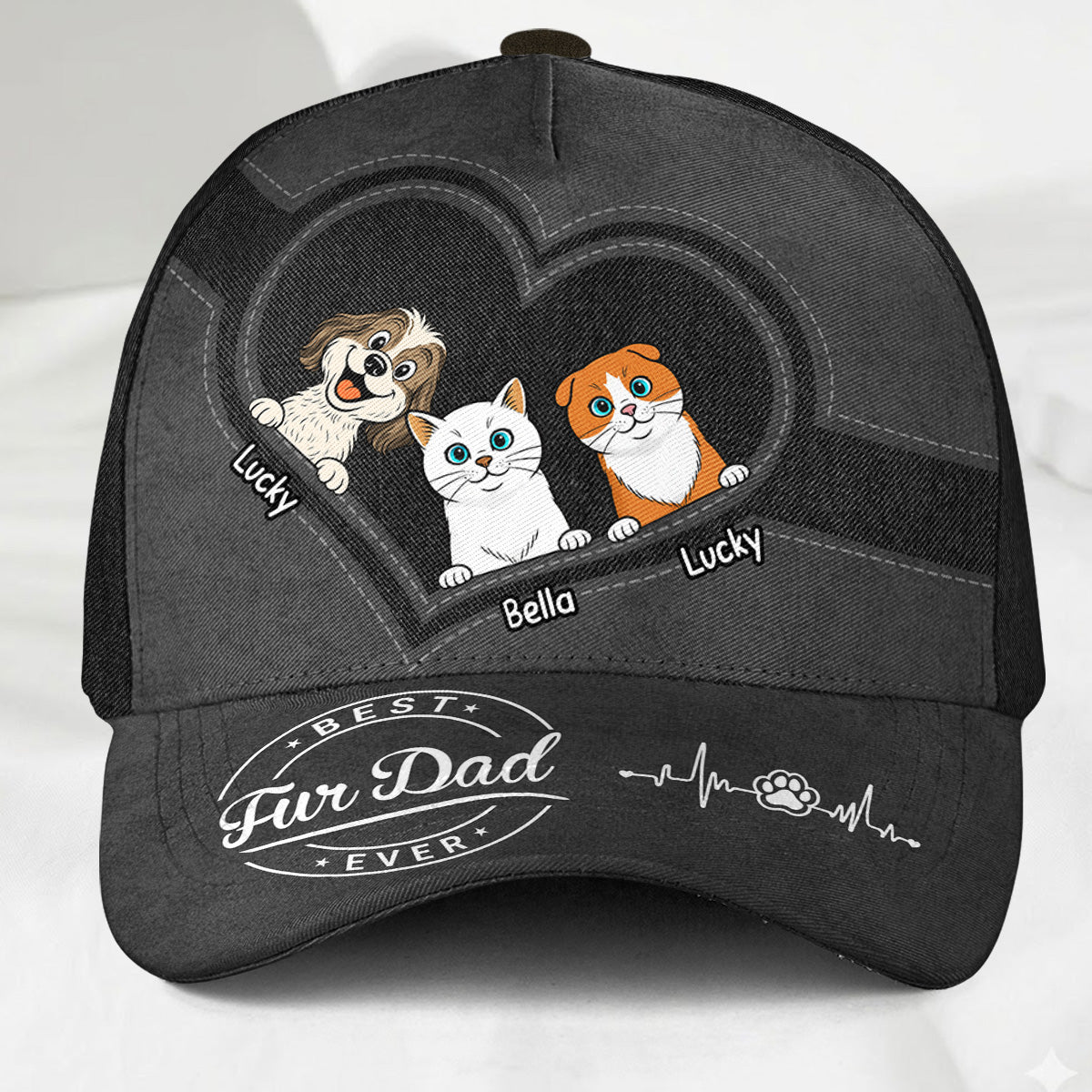 Happiness Starts With Pet- Personalized Classic Cap