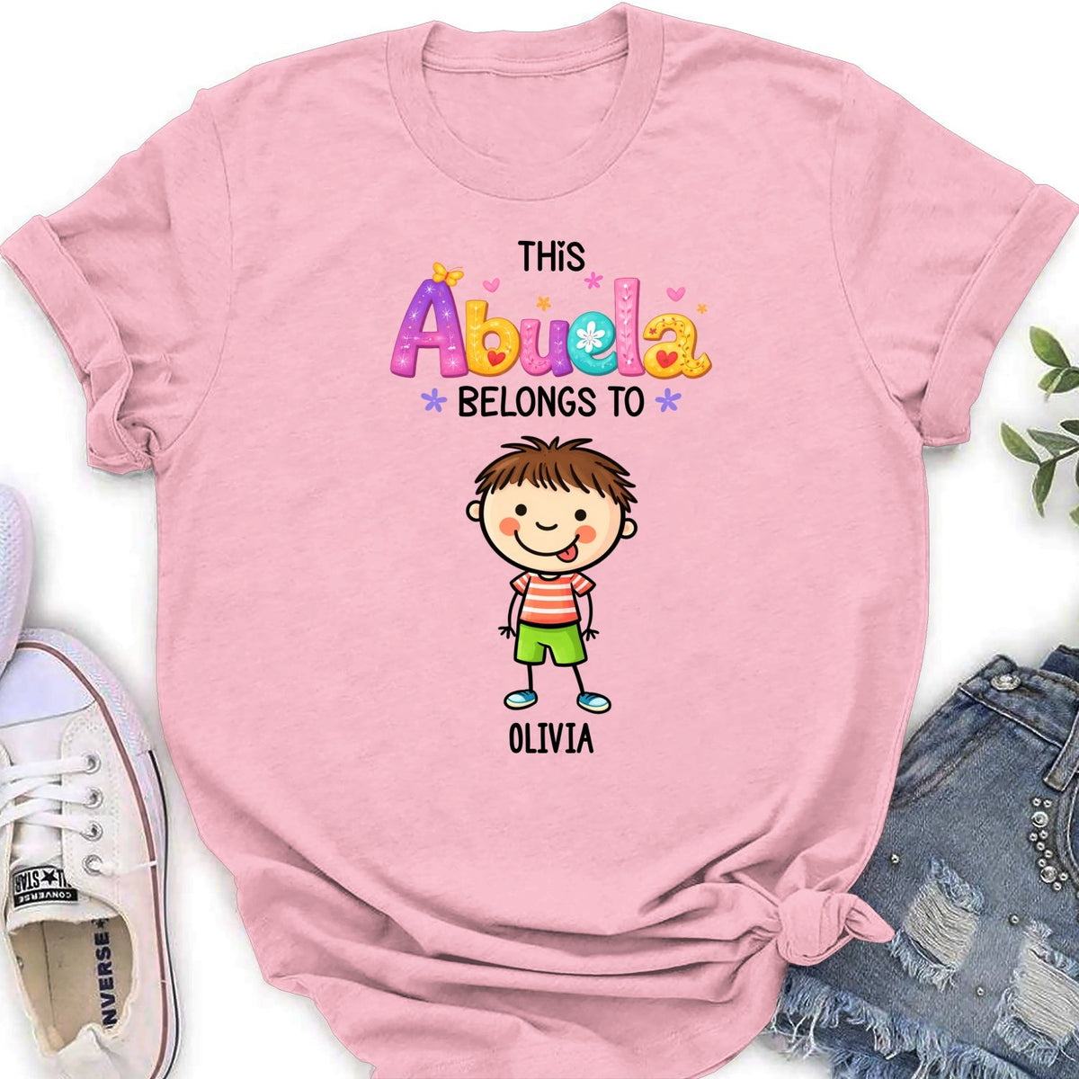 Custom Mother's Day Gift for Mom & Grandma • This Grandma Means The World - Personalized Shirt