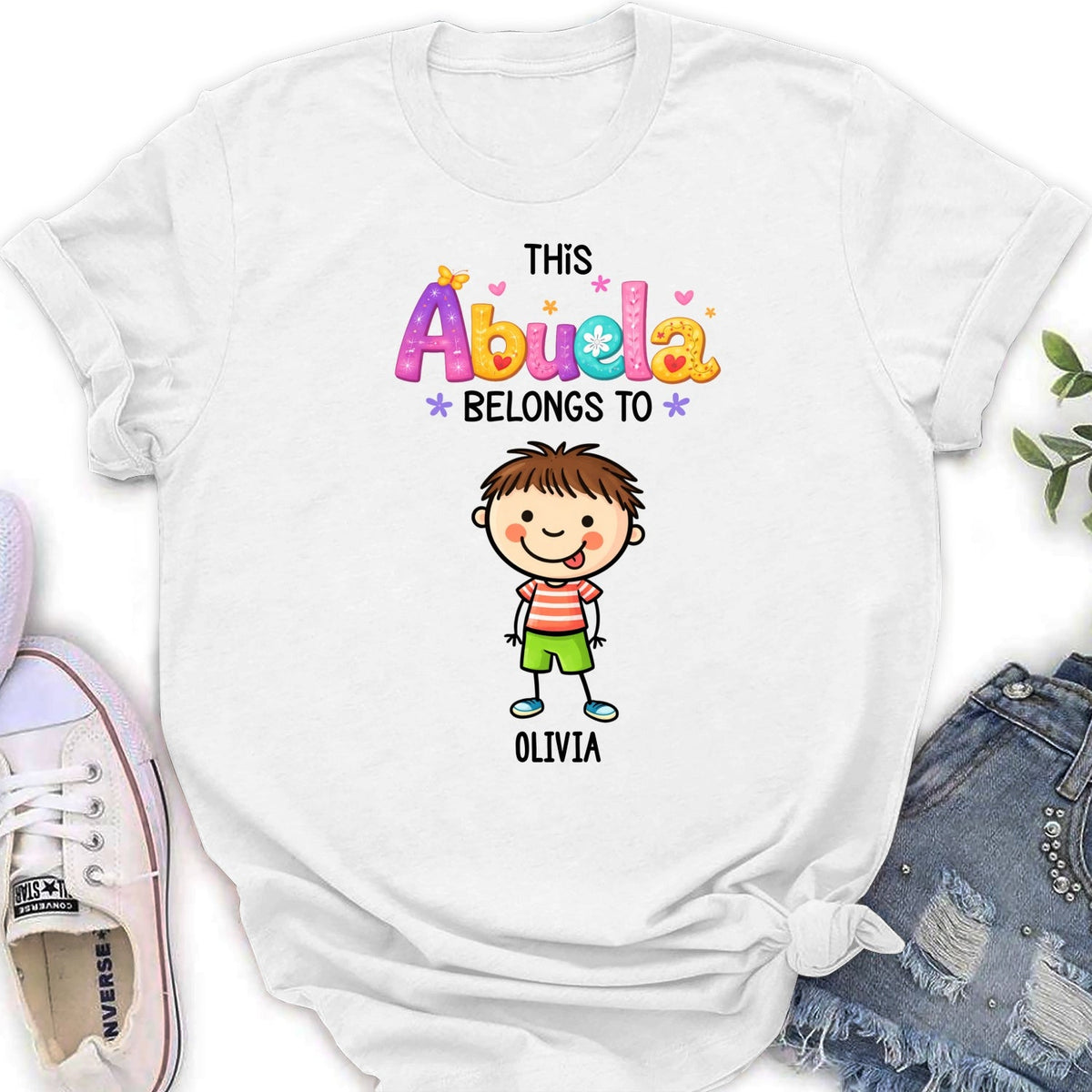 Custom Mother's Day Gift for Mom & Grandma • This Grandma Means The World - Personalized Shirt