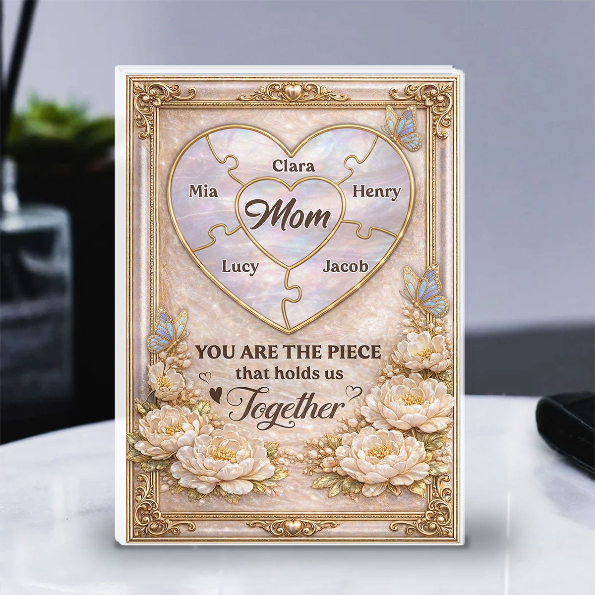 Custom Mother's Day Decor, Gift for Mom & Grandma • My Important Piece - Personalized Acrylic Plaque