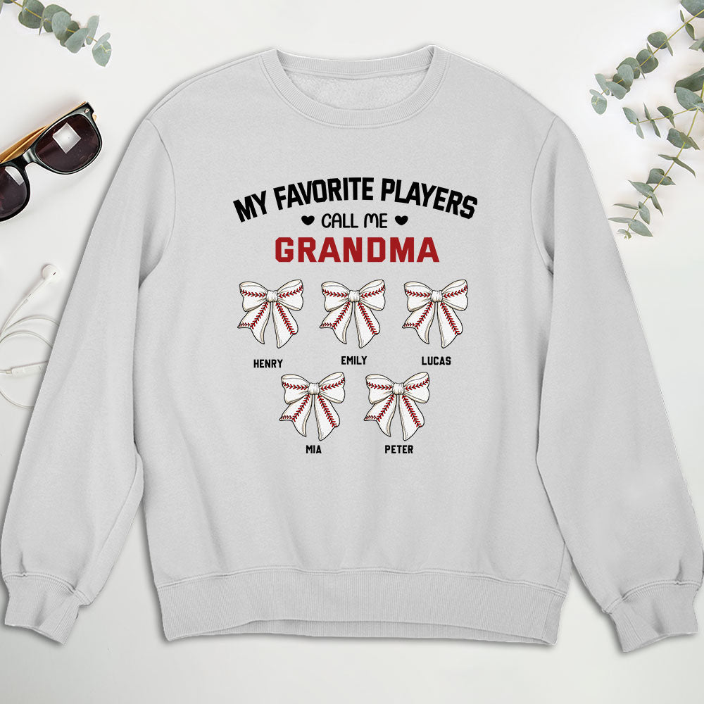 Custom Mother's Day Gift for Mom & Grandma • Grandma Favorite Player - Personalized Shirt