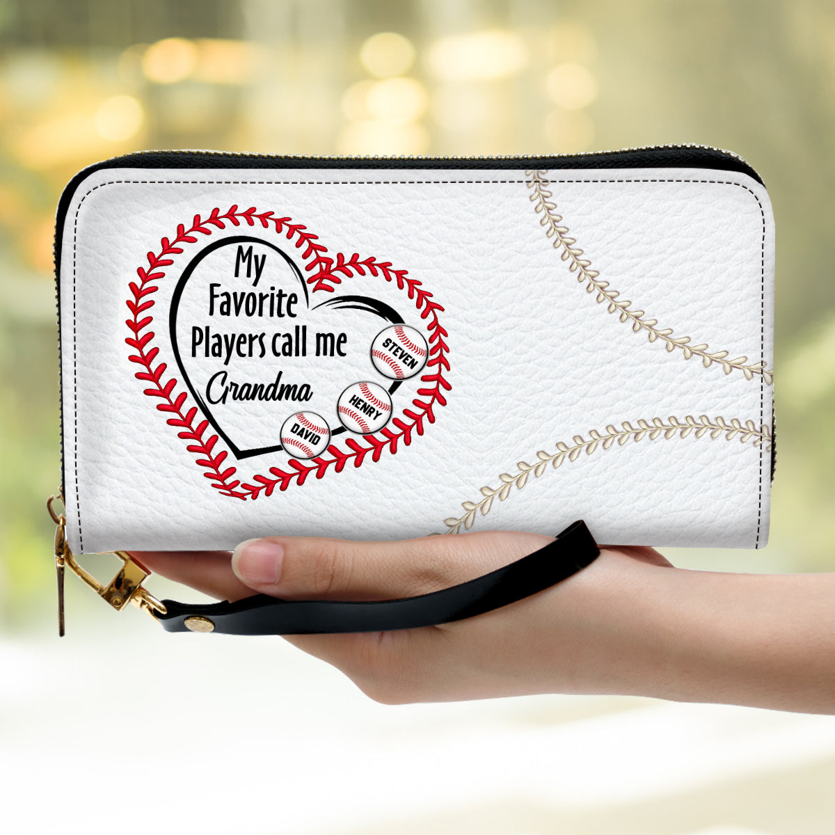 My Favorite Players Call Me - Personalized Leather Wallet