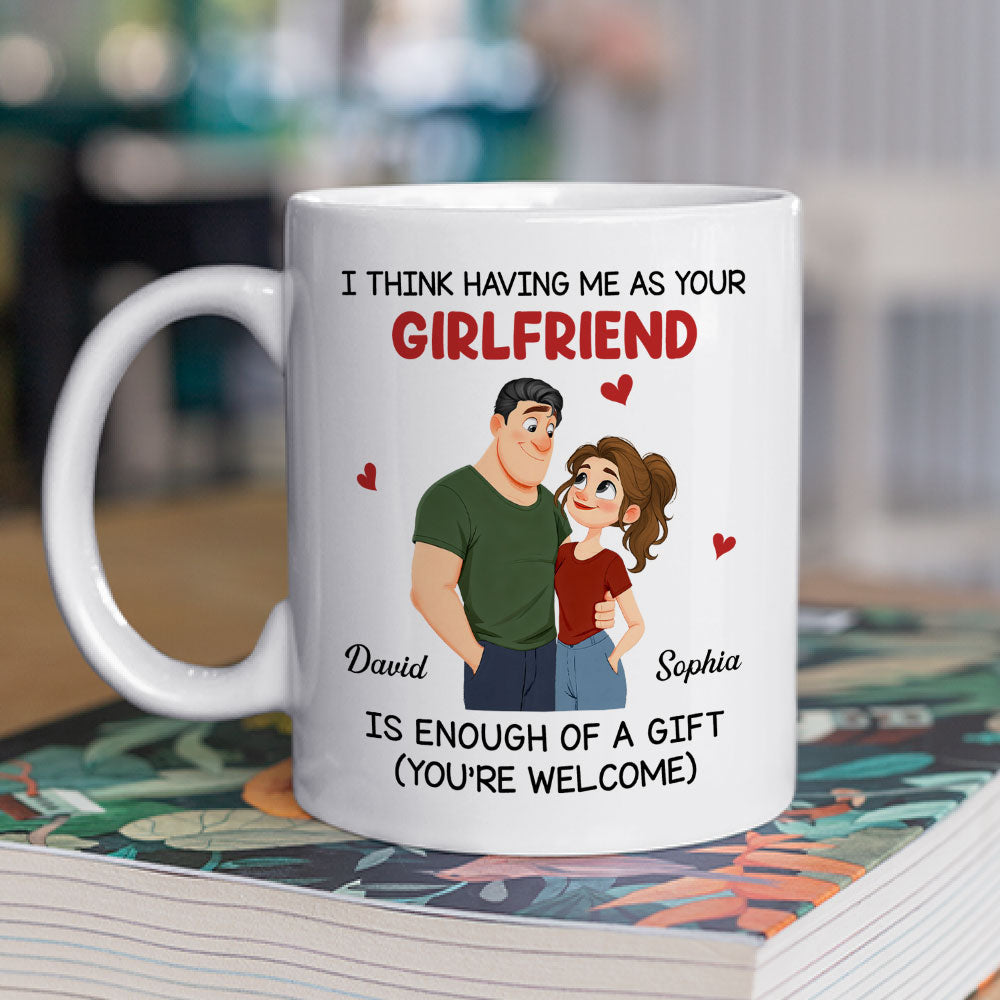 Custom Anniversary Keepsake Gifts For Couple • Your Gift Is Me Today - Personalized Coffee Mug