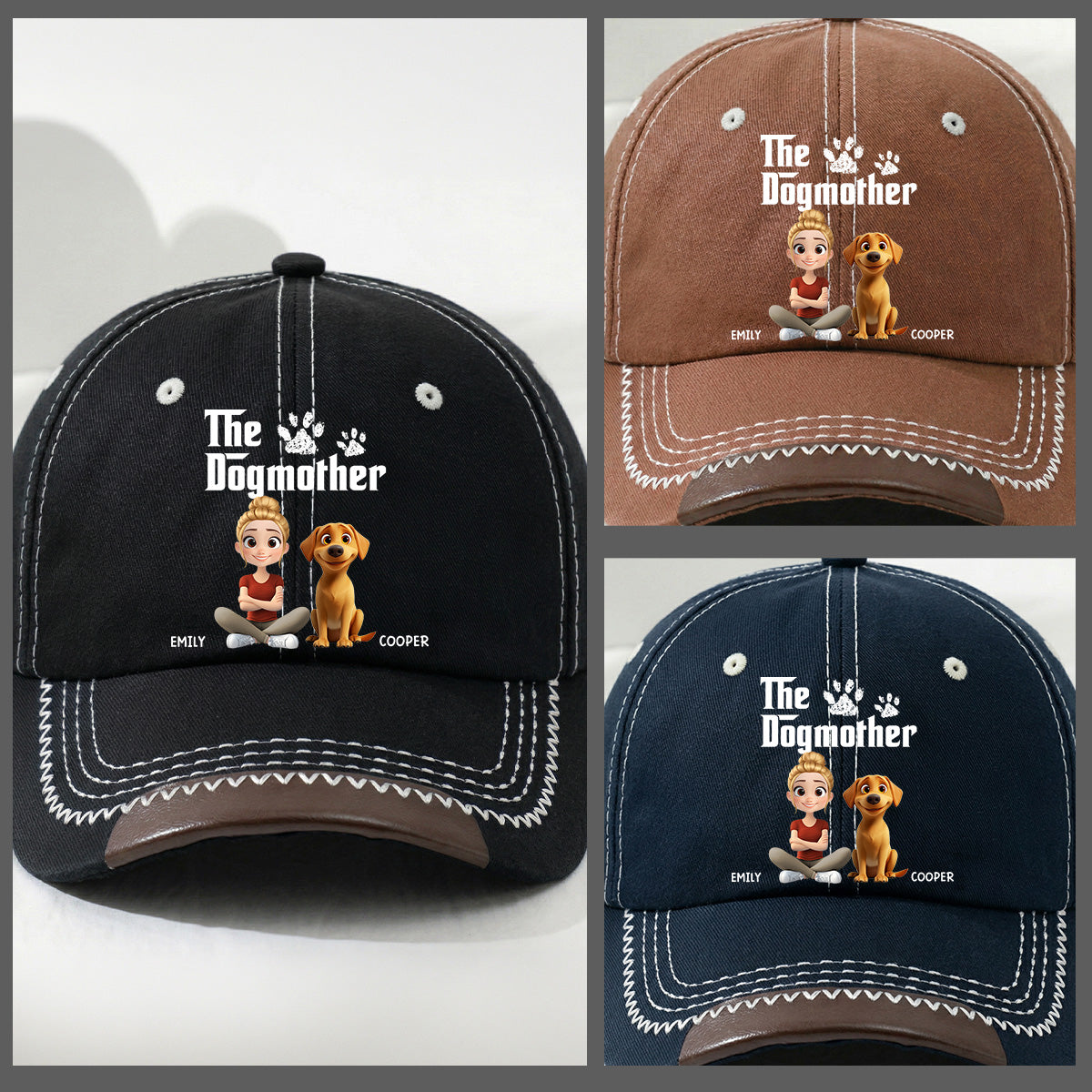 Cool Dog Mother - Personalized Vintage Soft Baseball Cap