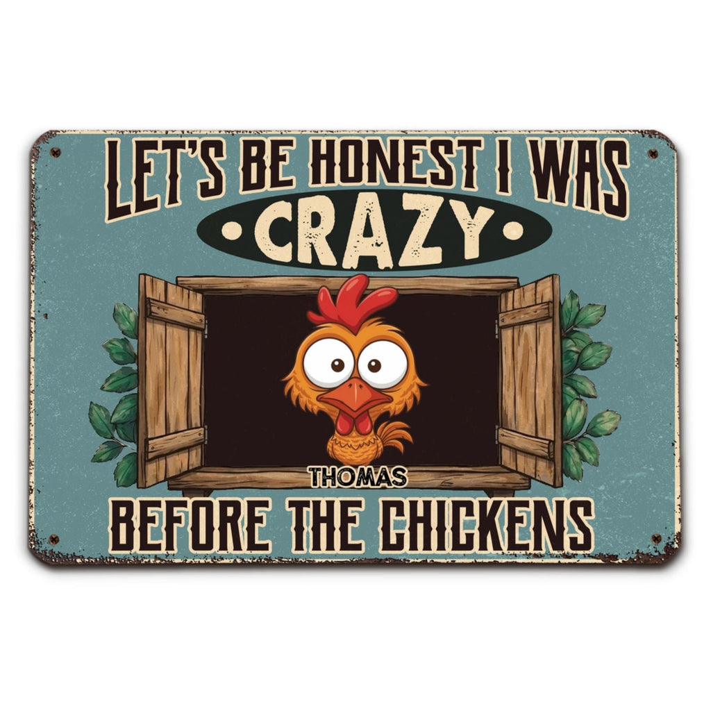 Custom Home & Wall Decor, Birthday & Christmas Gift • I Was Fine Before - Personalized Metal Sign