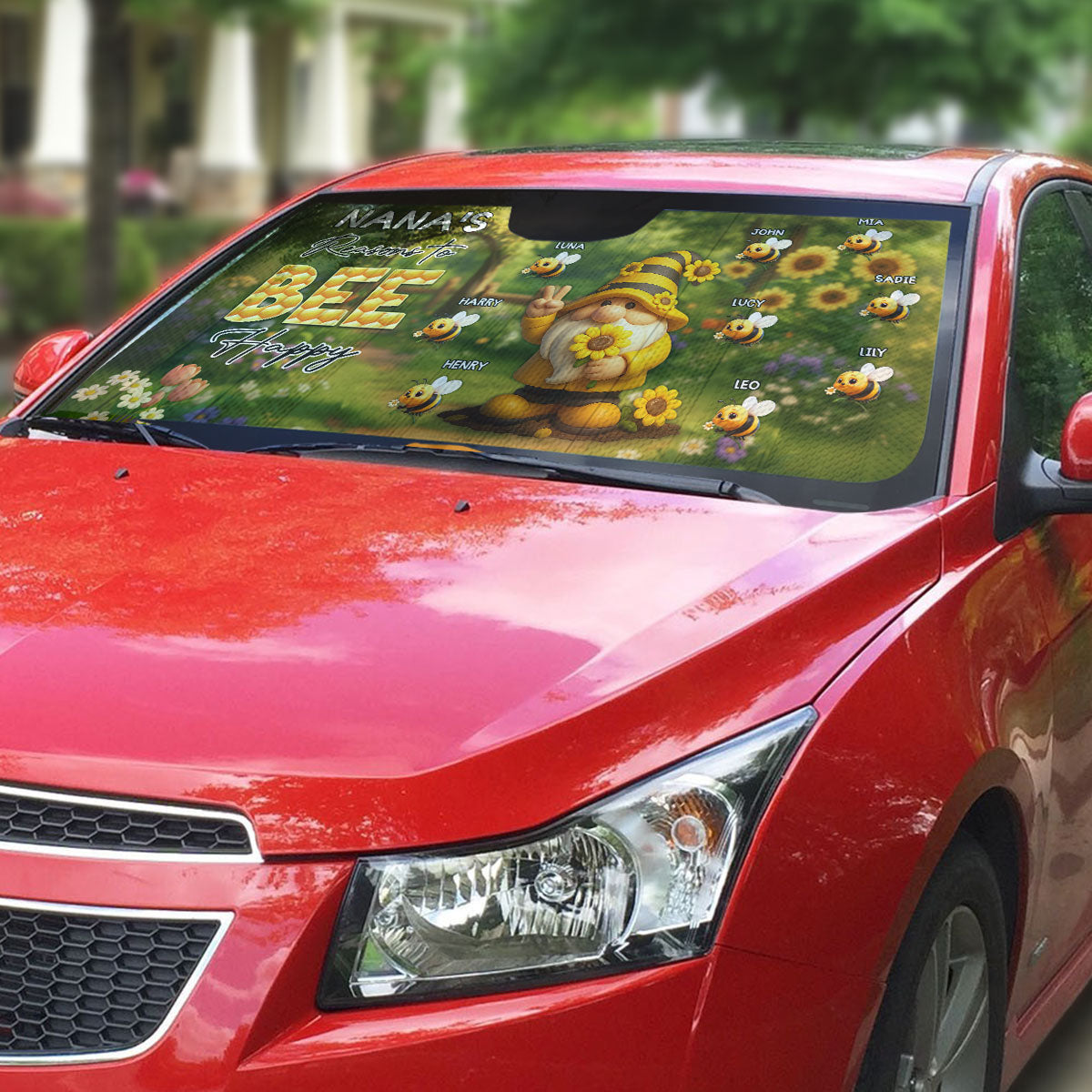 Reason To Be Happy - Personalized Car Sunshade