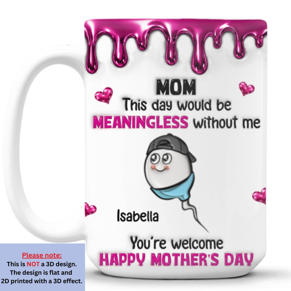 Custom Anniversary Keepsake Gifts For Couple • Without Us - Personalized 3D Inflated Effect Mug