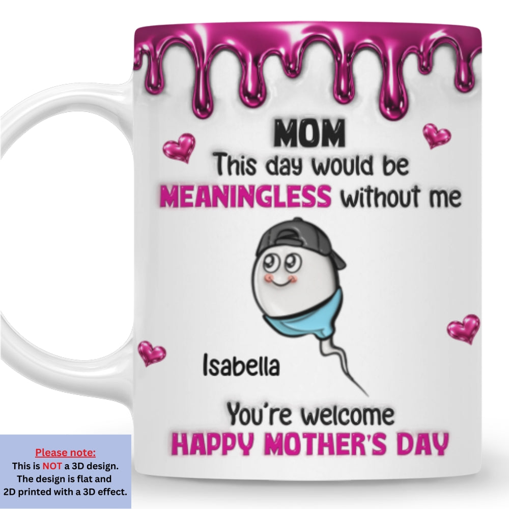 Custom Anniversary Keepsake Gifts For Couple • Without Us - Personalized 3D Inflated Effect Mug