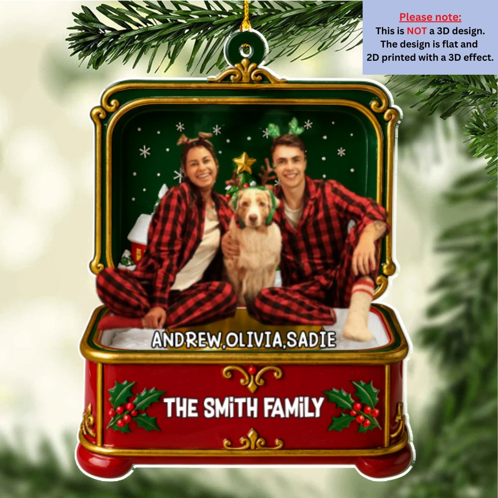 Custom Photo Keepsake Christmas Ornament • Christmas Gift Photo - Personalized Acrylic Ornament