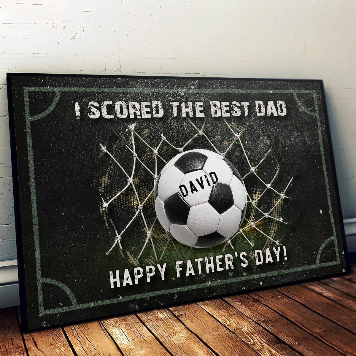 We Scored The Best Dad - Personalized Poster