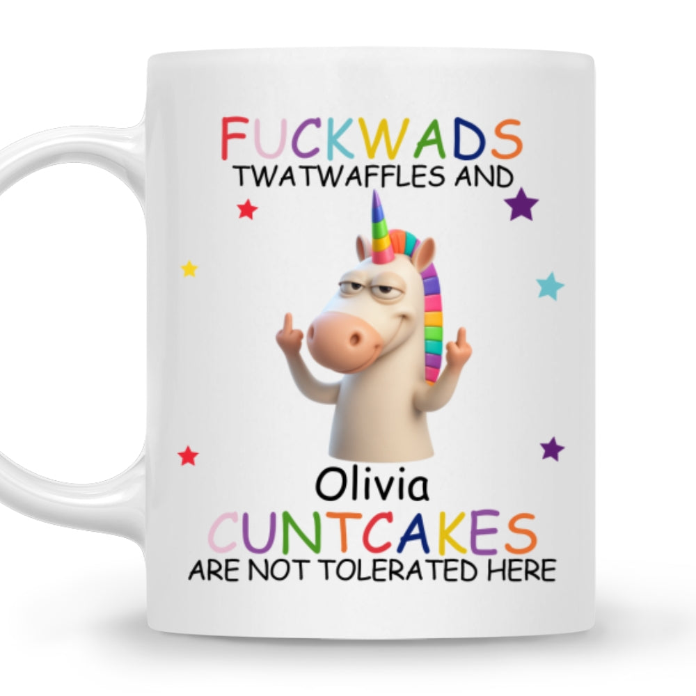 Custom Coworker, Christmas & Birthday Team Appreciation Gift • Not Tolerated Here 2 - Personalized Coffee Mug