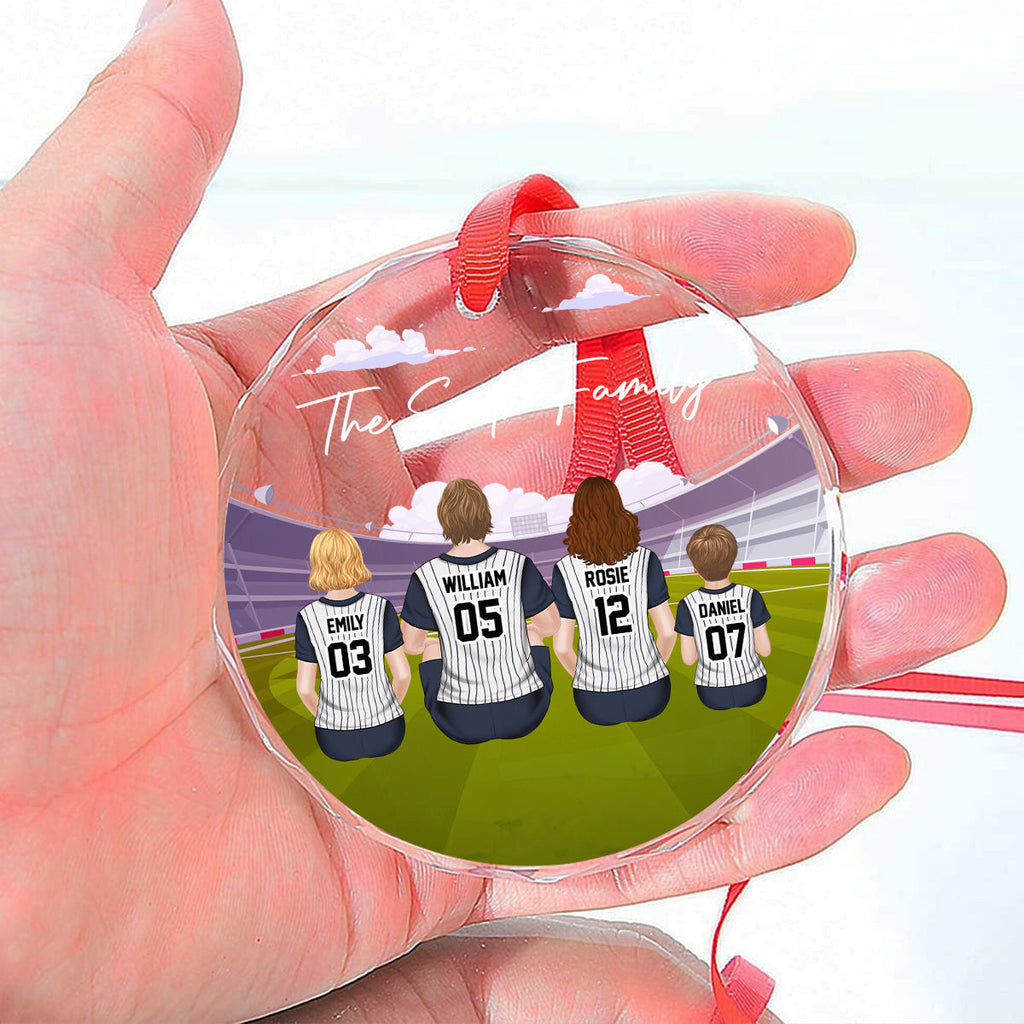 Custom Keepsake Christmas Ornament •  Dream Team - Personalized Glass Ornament