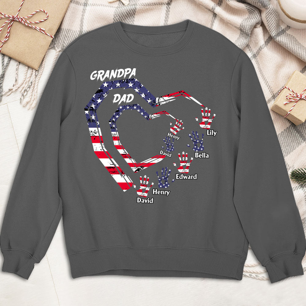 Custom Father's Day, Special Gift for Dad & Grandpa • We Love You Grandpa - Personalized Shirt