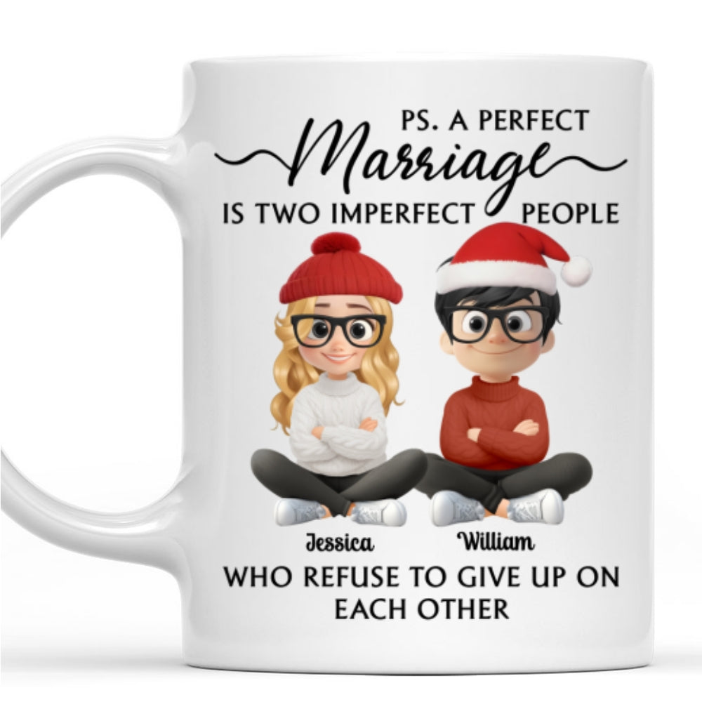 Custom Anniversary Keepsake Gifts For Couple • Perfectly Imperfect Love - Personalized Coffee Mug