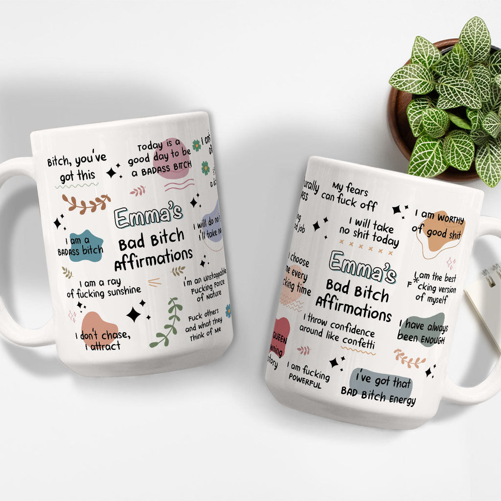 Custom Best Friend, Christmas & Birthday Friendship Keepsake Gift • Funny Affirmations - Personalized Coffee Mug