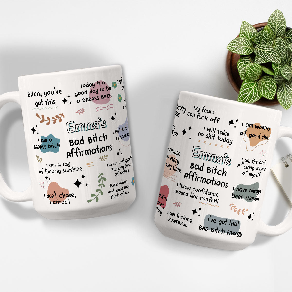 Custom Best Friend, Christmas & Birthday Friendship Keepsake Gift • Funny Affirmations - Personalized Coffee Mug