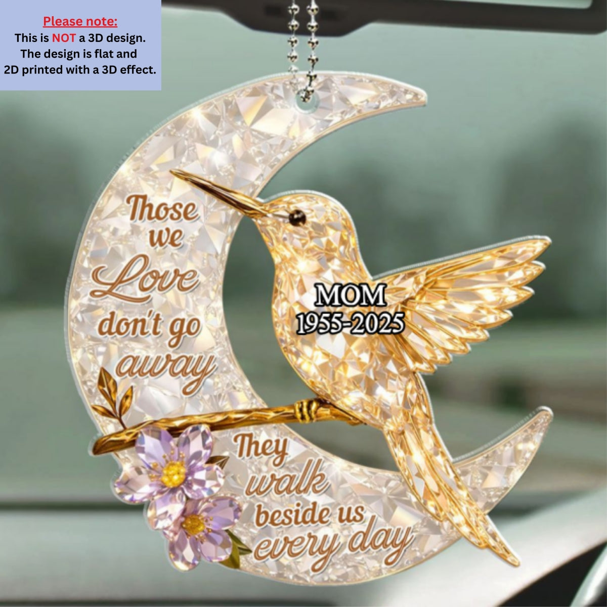 They Never Go Away Golden Ver - Personalized 3D Effect Car Ornament