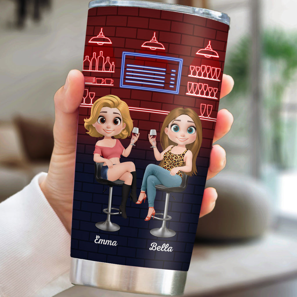 Custom Christmas Birthday Gifts For Best Friend • Alcohol Best Friends - Personalized Tumbler
