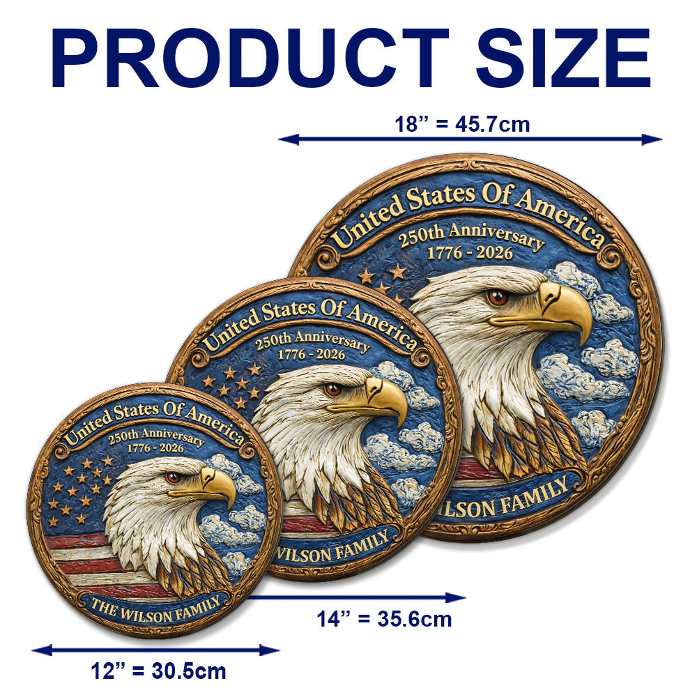 Custom Family Patriotic Hanging Decor, 4th of July • Been Waiting For This Moment - Personalized 3D Effect Wood Sign