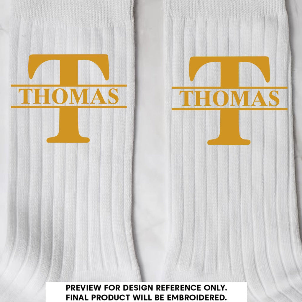 The Man - Personalized Men Socks - Gifts For Groomsmen, Wedding Gifts