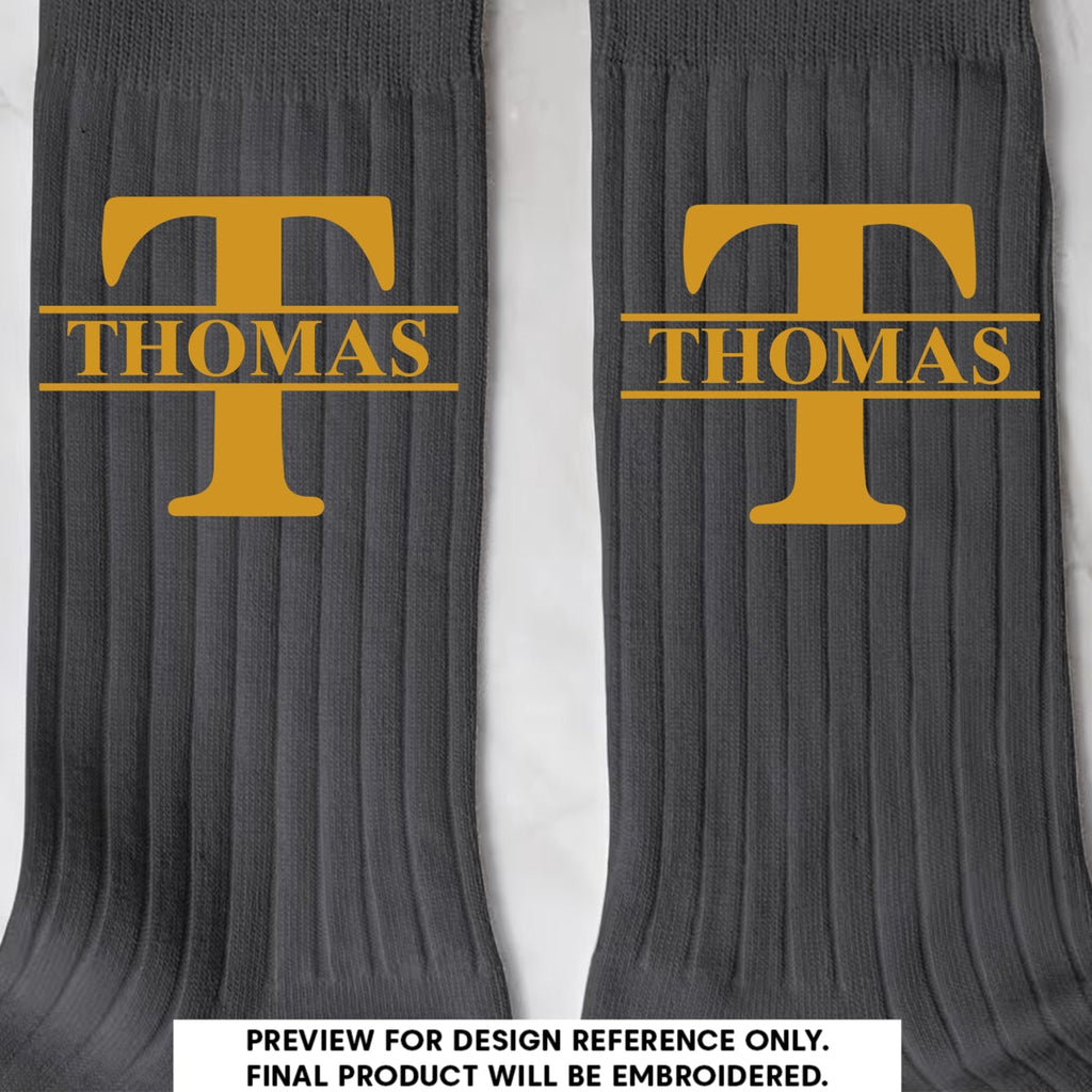 The Man - Personalized Men Socks - Gifts For Groomsmen, Wedding Gifts