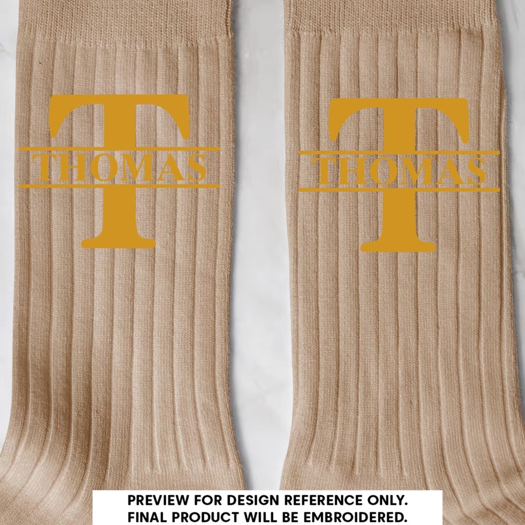 The Man - Personalized Men Socks - Gifts For Groomsmen, Wedding Gifts