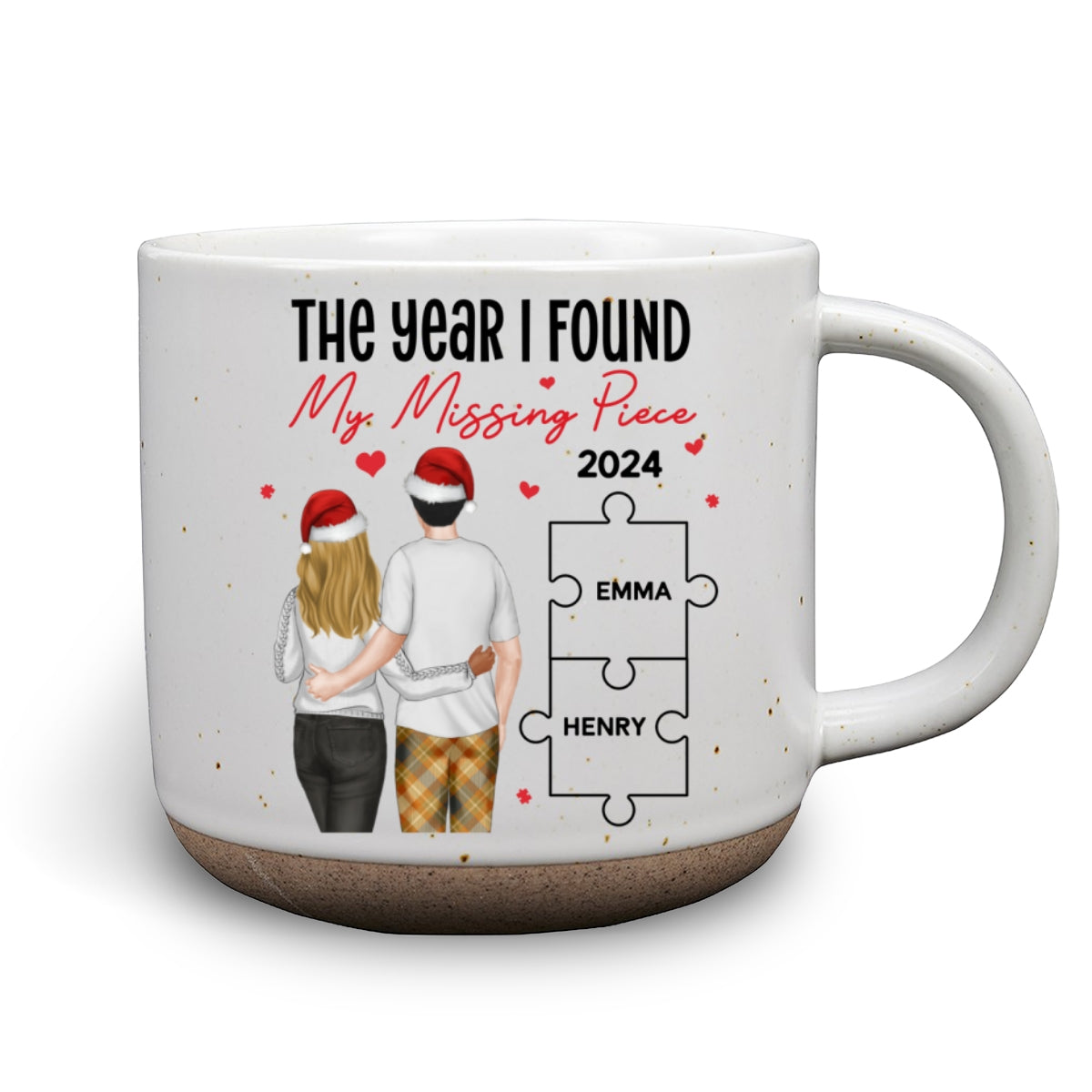 Custom Anniversary Keepsake Gifts For Couple • My Missing Piece - Personalized Pottery Mug