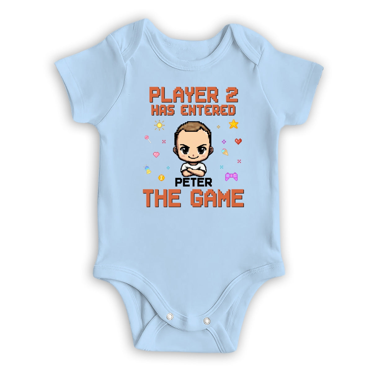Custom First Father's Day, Christmas Gift for New Dad • Leveled Up - Personalized T-shirt And Onesie