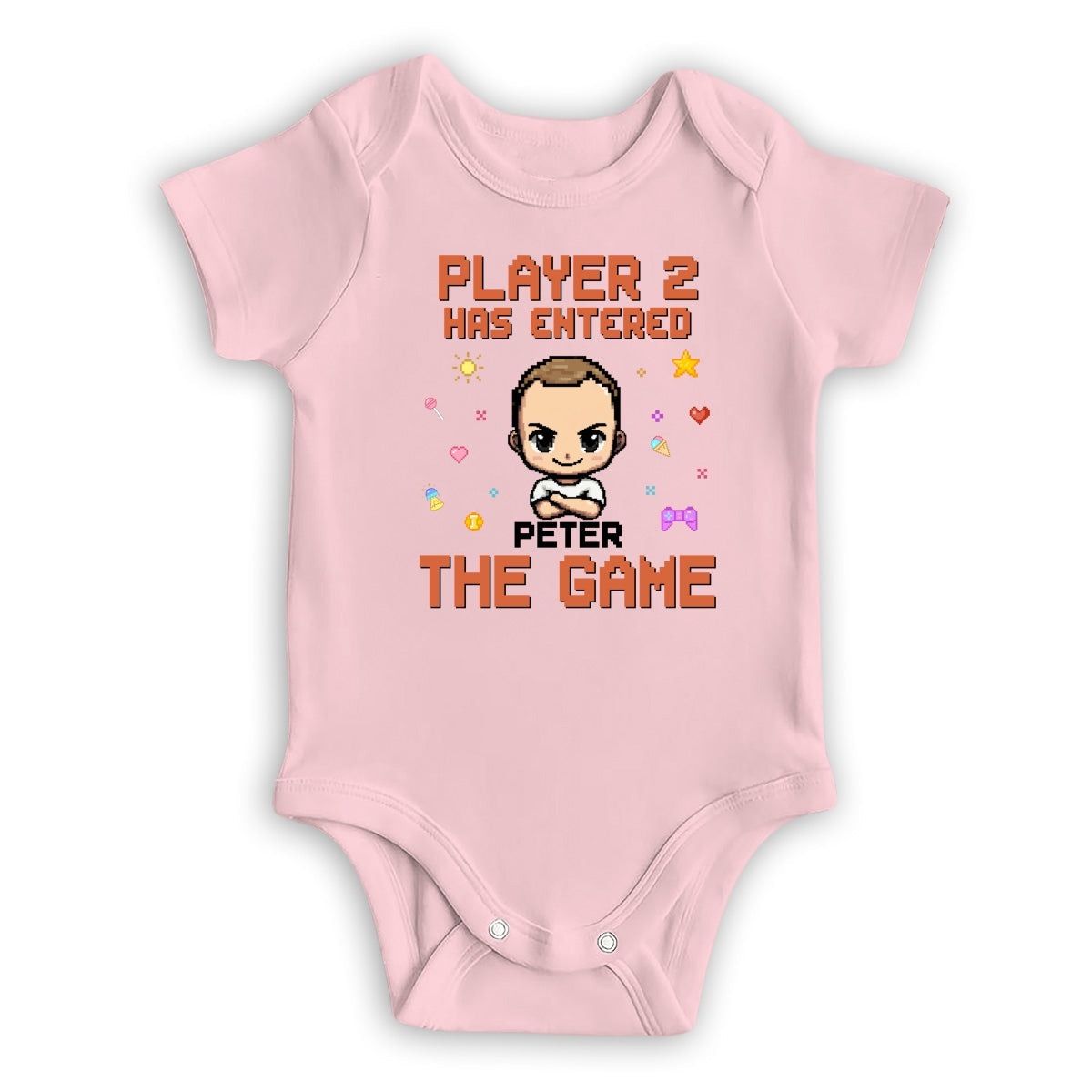 Custom First Father's Day, Christmas Gift for New Dad • Leveled Up - Personalized T-shirt And Onesie