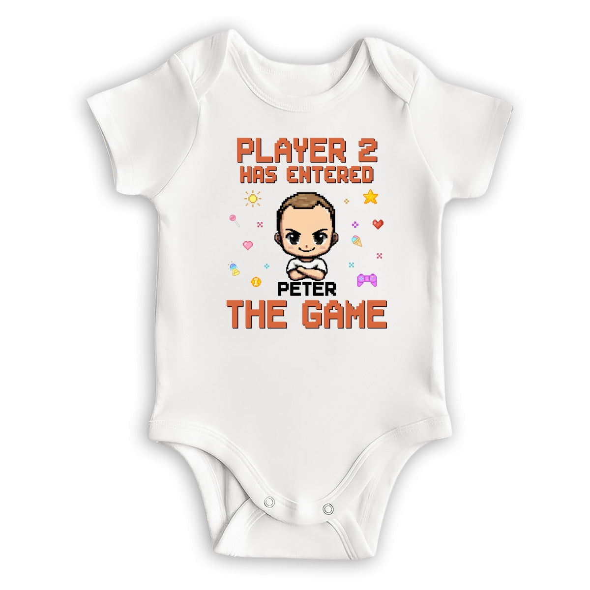 Custom First Father's Day, Christmas Gift for New Dad • Leveled Up - Personalized T-shirt And Onesie