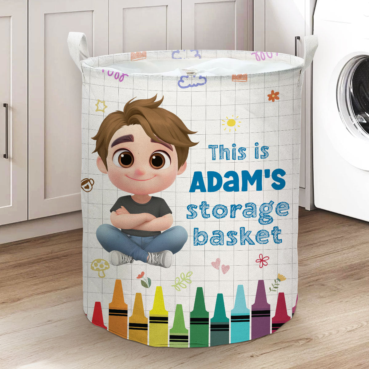 Kids Storage Basket - Personalized Basket