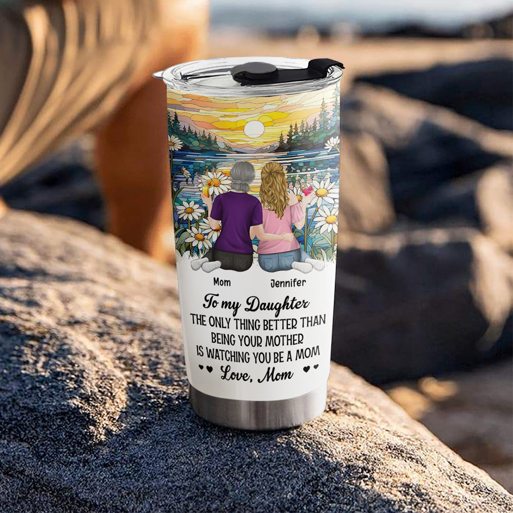 Custom Christmas Birthday Gifts For Mom • To My Daughter Version 2 - Personalized Tumbler