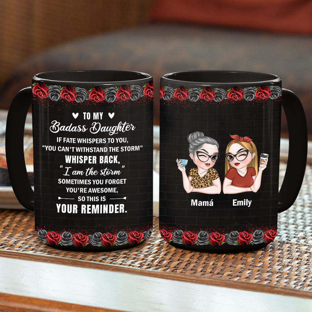 Custom Christmas & Birthday Gift for Daughter • A Mi Hija Valiente - Taza Personalizada de Café