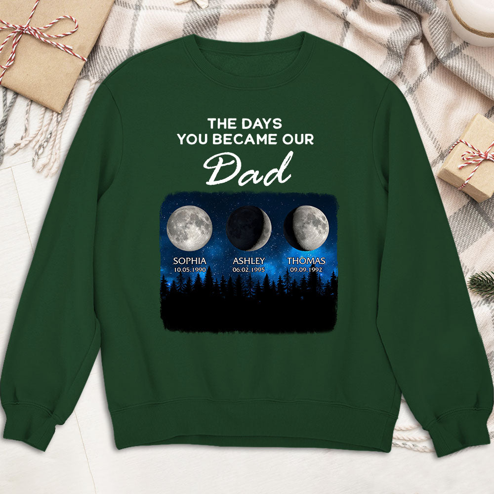Custom Father's Day, Special Gift for Dad & Grandpa • The Day You Become My World - Personalized Shirt