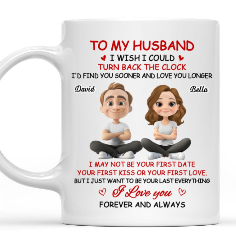 Custom Anniversary Keepsake Gifts For Couple • I Wish I Could Turn Back The Clock 2 - Personalized Coffee Mug