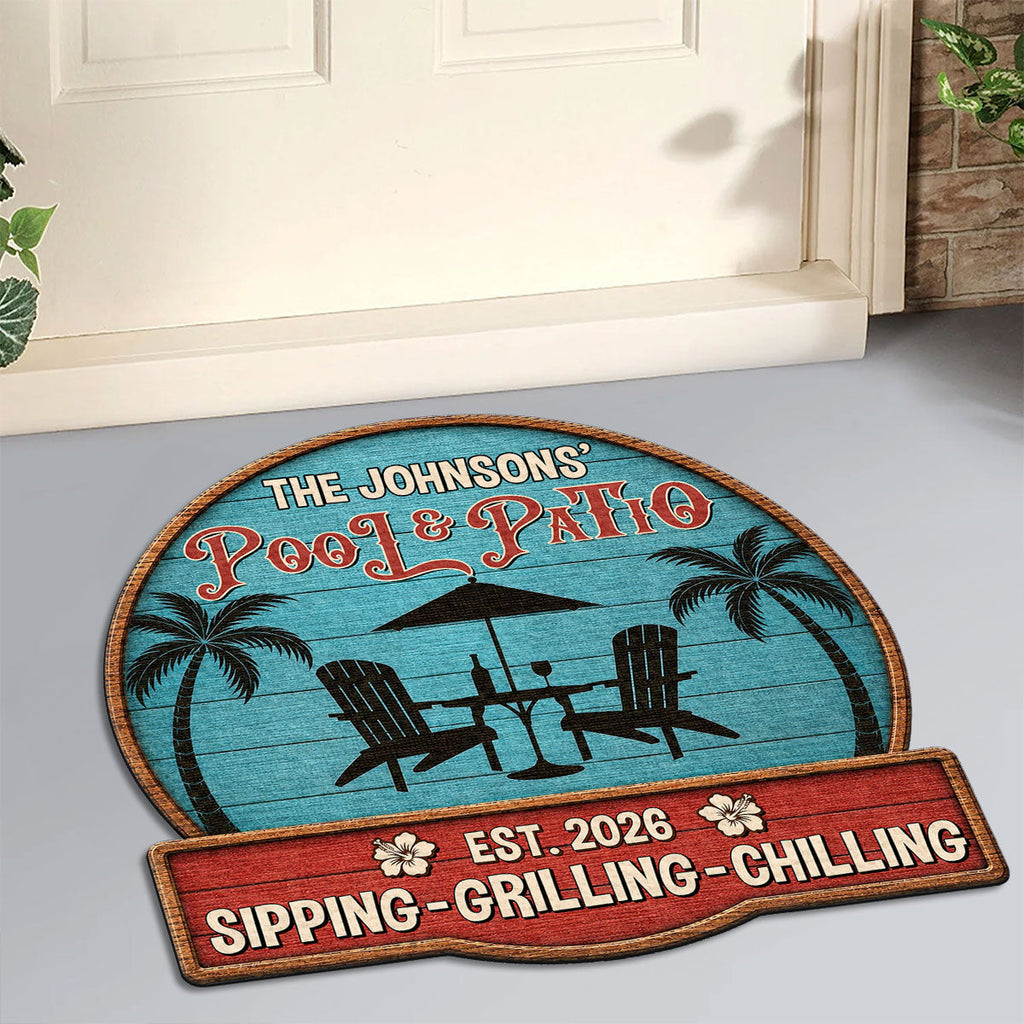 Welcome To Our Oasis - Personalized Doormat