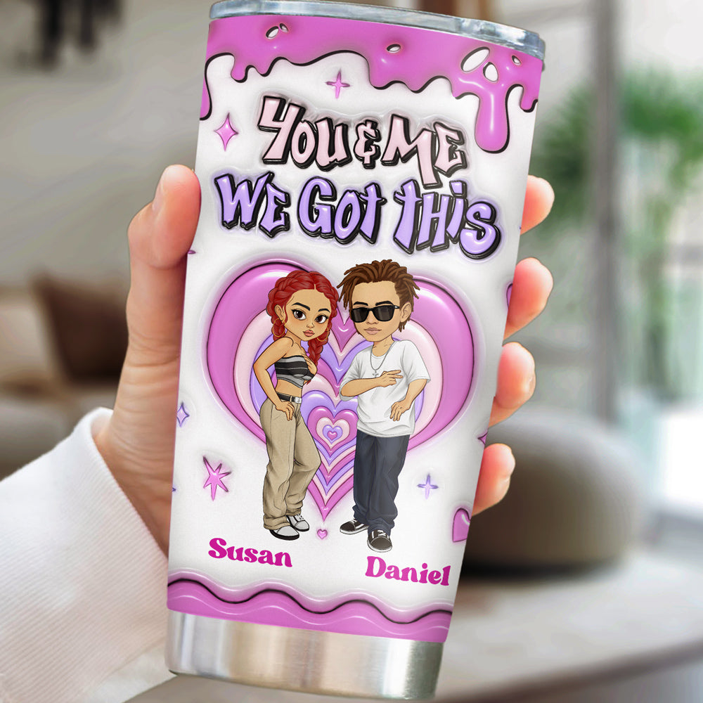 Together Since - Personalized 3D Inflated Effect Tumbler