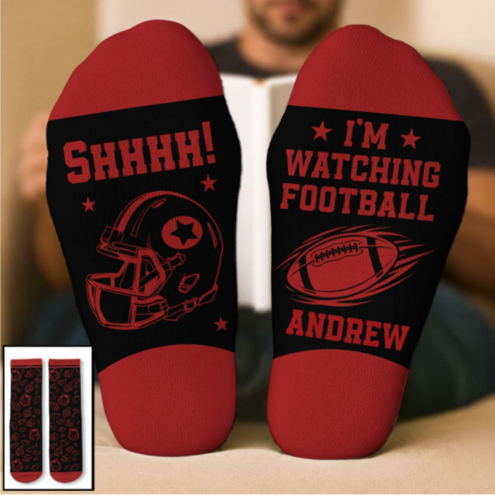 Custom Unique Footwear, Christmas Birthday Gift For Him & Her • Game Day Mode - Personalized Crew Socks