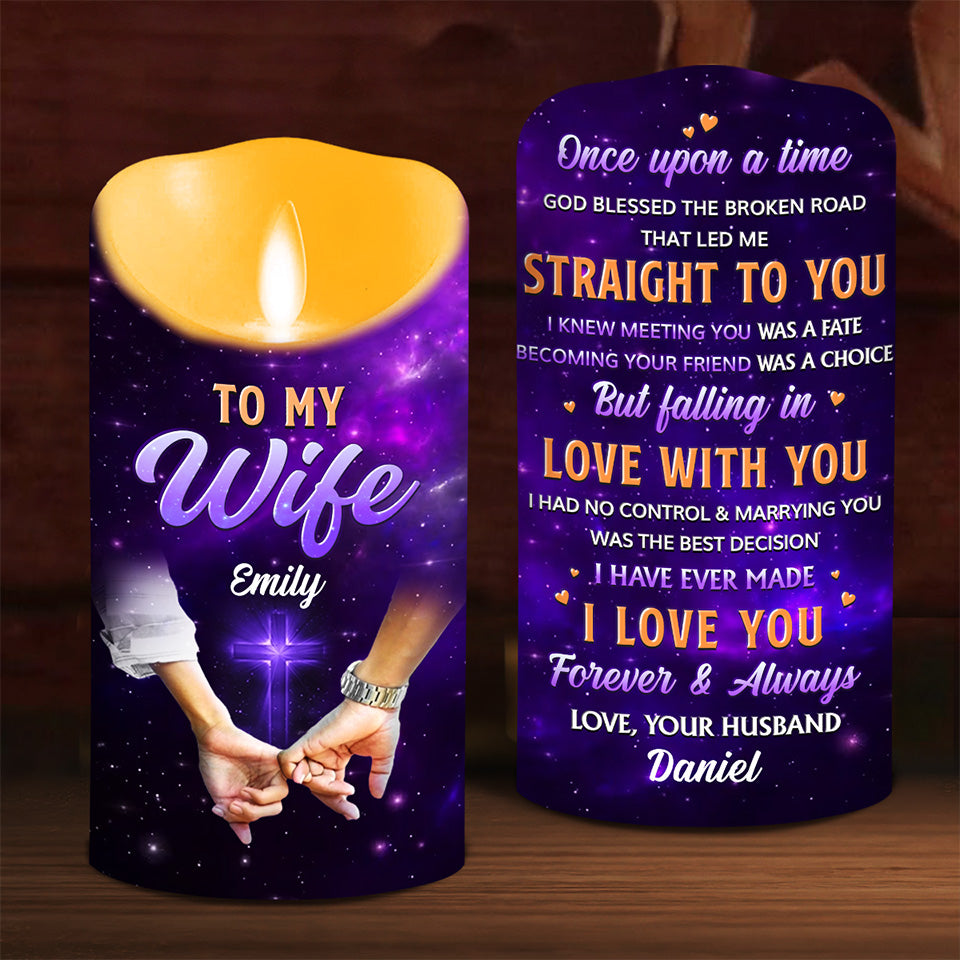 Once Upon A Time - Personalized LED Candle