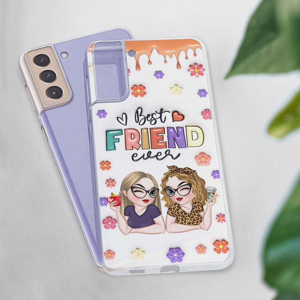 Best Bestie Ever - Personalized 3D Inflated Effect Phone Case