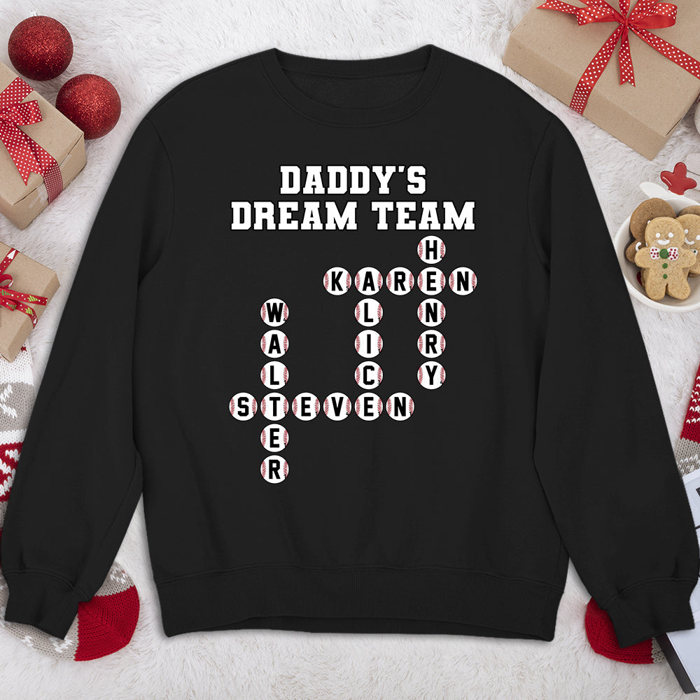 Custom Father's Day, Special Gift for Dad & Grandpa • Daddy Dream Team - Personalized Shirt