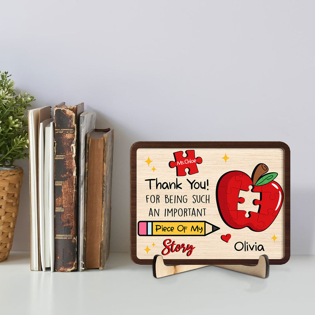 Custom Decor, Christmas Birthday Anniversary Gift Keepsake • Teaching From The Heart - Personalized Wooden Plaque