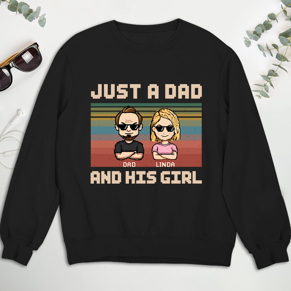 Custom Father's Day, Special Gift for Dad & Grandpa • A Dad And His Daughter - Personalized Shirt