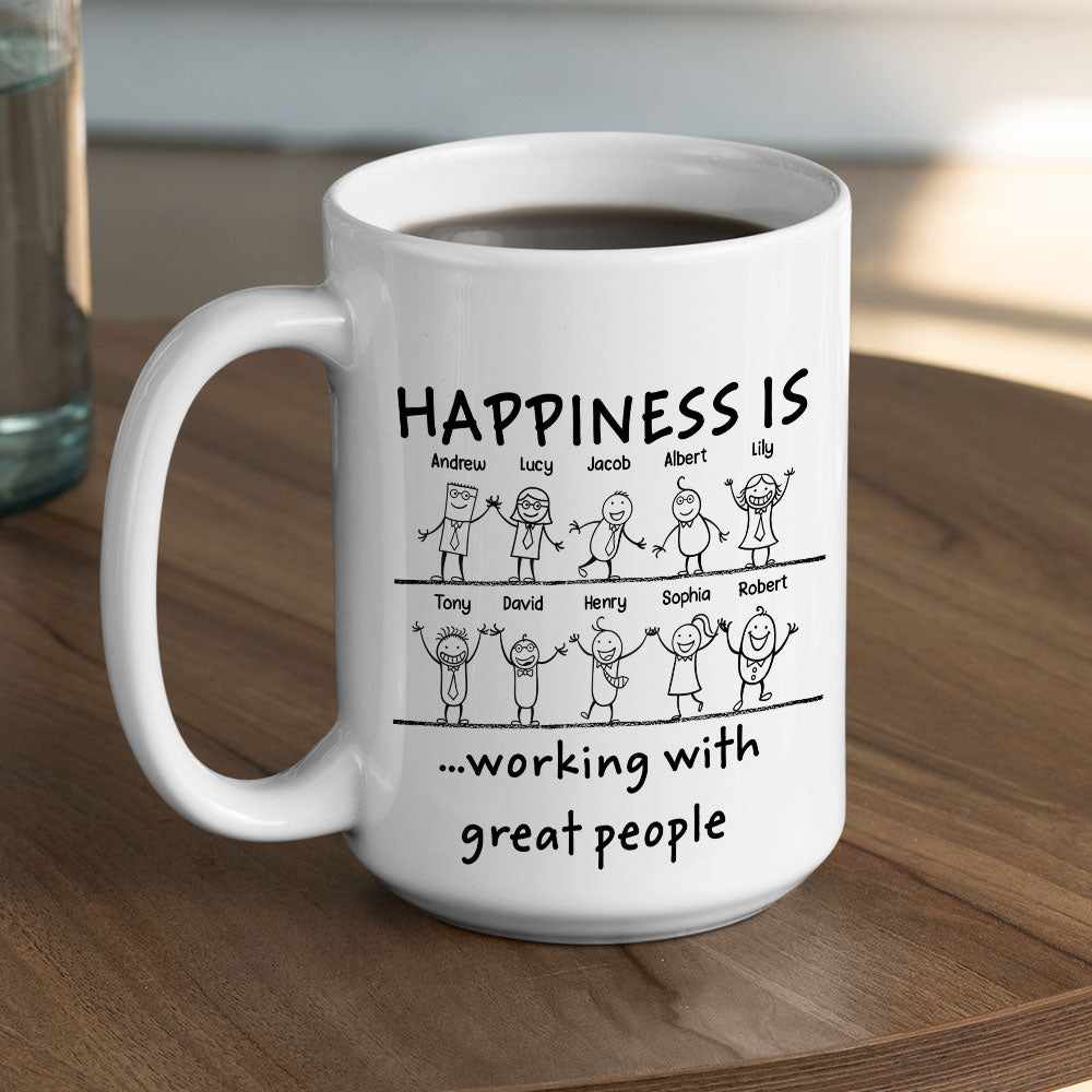 Custom Coworker, Christmas & Birthday Team Appreciation Gift • Great Colleagues - Personalized Coffee Mug