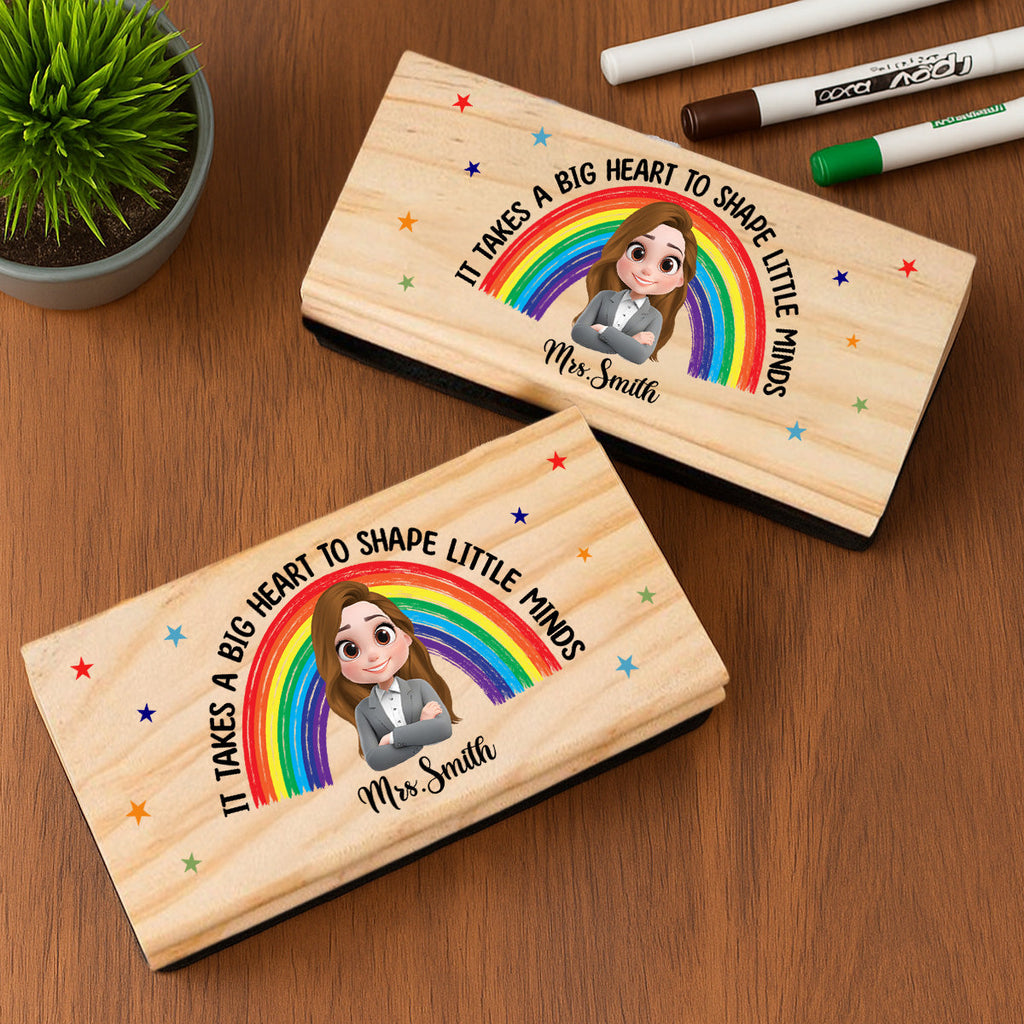 It Takes A Big Heart - Personalized Whiteboard Eraser