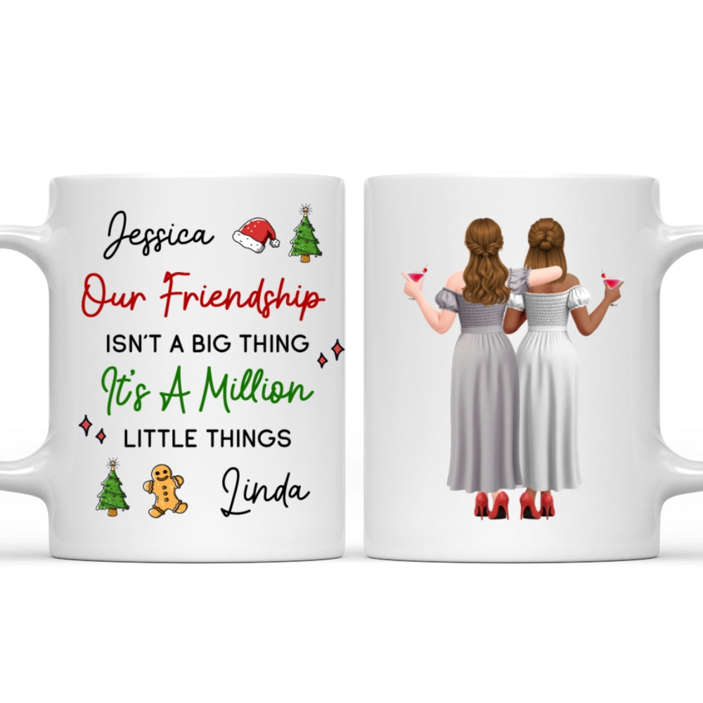 Custom Best Friend, Christmas & Birthday Friendship Keepsake Gift • Together We Create Little Magic - Personalized Coffee Mug