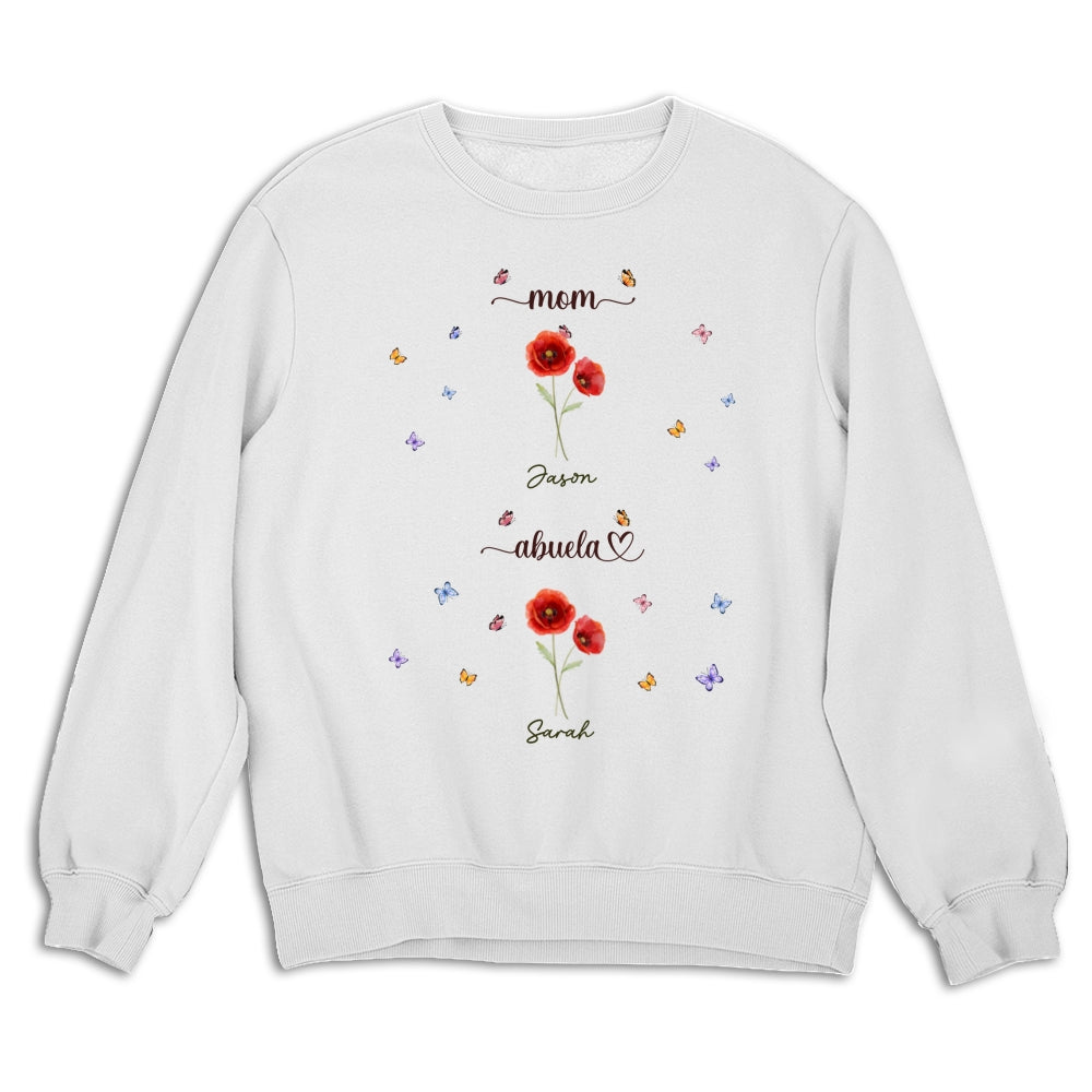 Custom Christmas & Birthday Gift for Grandma • First Mom Now Grandma - Personalized Shirt